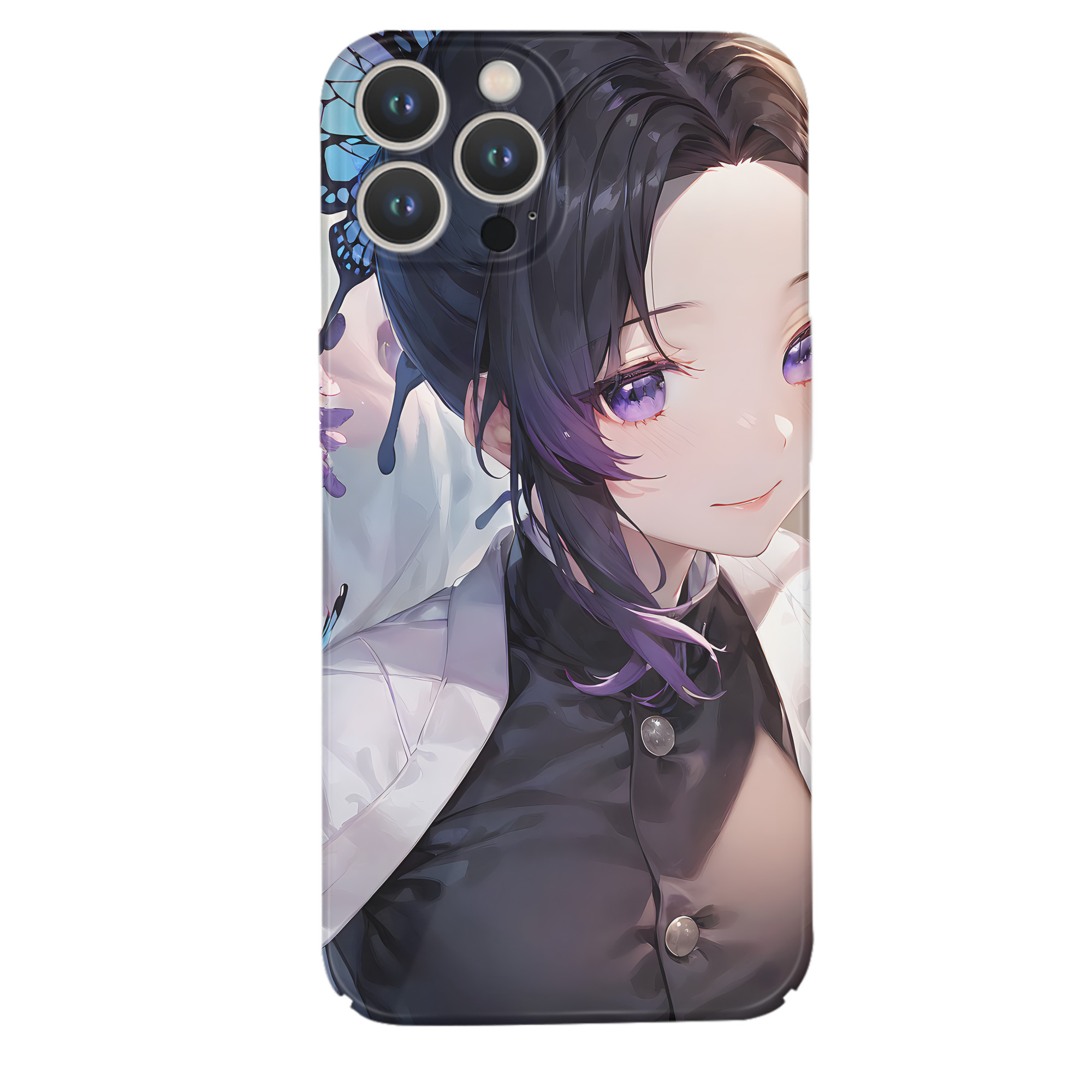 （画像用） 鬼滅の刃（きめつのやいば）蟲柱-胡蝶 しのぶ／こちょう しのぶ Kochou Shinobu 【iPhone 14シリーズ対応】ハードケース